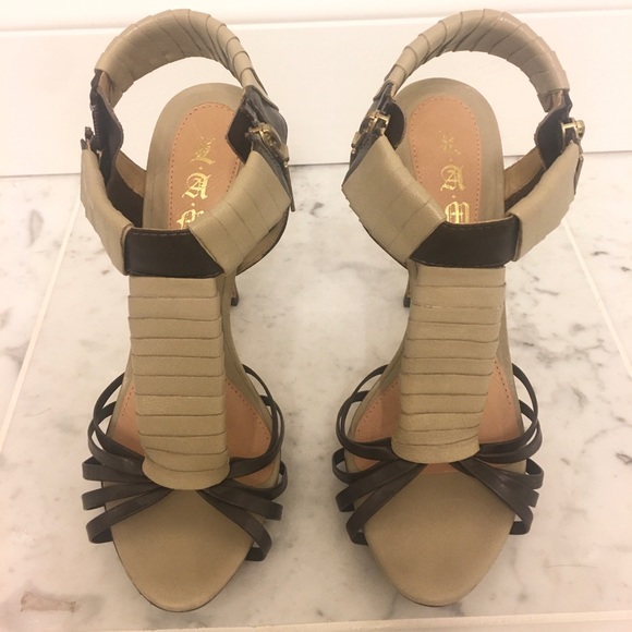 L.A.M.B peep toe heels - Picture 2 of 6